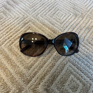 Tory Burch Women's Tortoiseshell Sunglasses with Brown Lenses